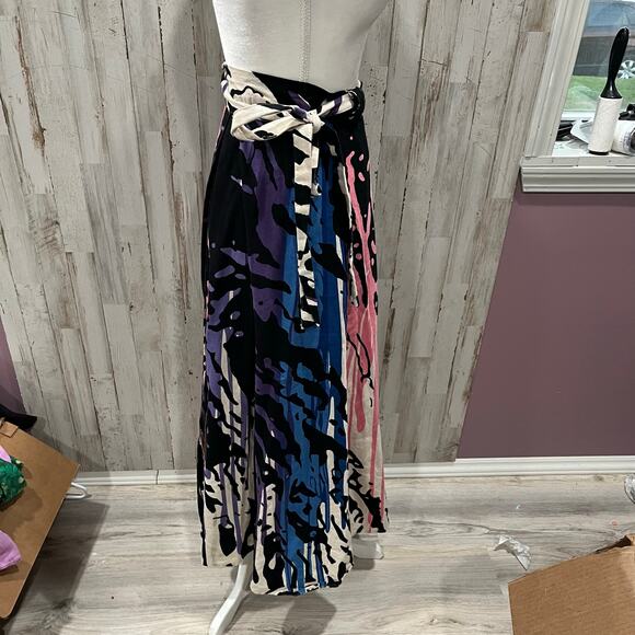 Belma 100% Cotton Sea Coral Boho True Wrap Midi Maxi Skirt Canvas Free Size OS - Picture 2 of 8